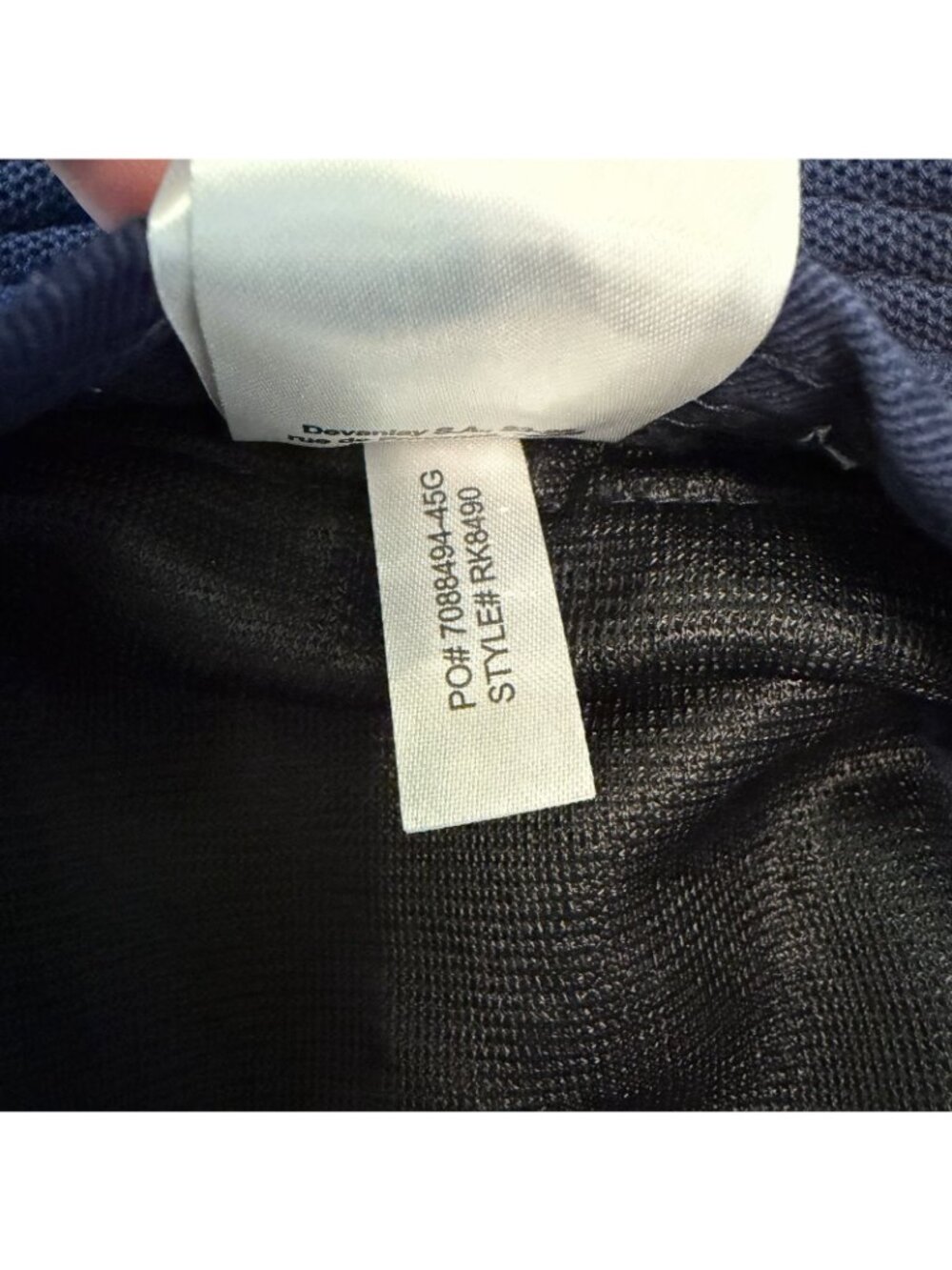 Lacoste Pique Bucket Hat Logo Cotton Navy Blue Y2K 90's Vintage-Style Womens M - Picture 10 of 12